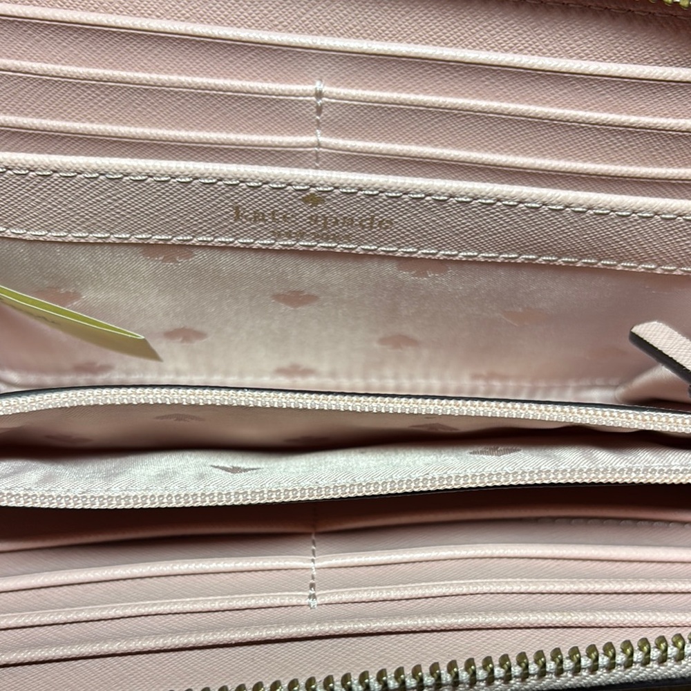 kate spade New York Pink Flamingos By The Pool Lacey Wallet 7.5”Lx4”Hx1.25”W - Picture 12 of 17